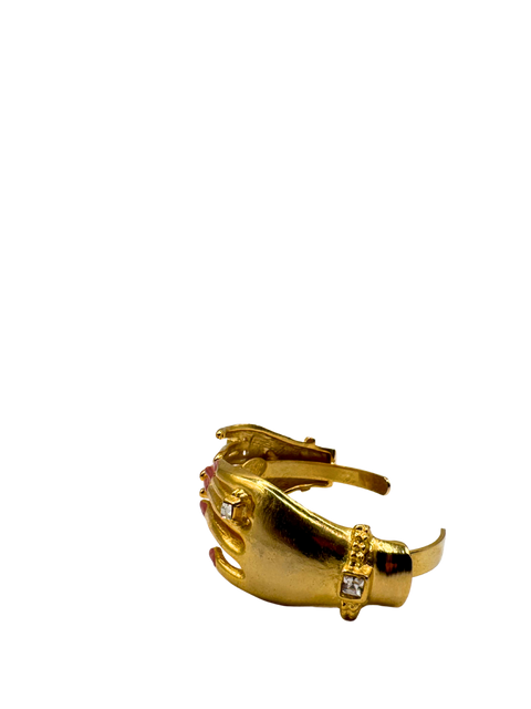 Antique Gold Hands Cuff