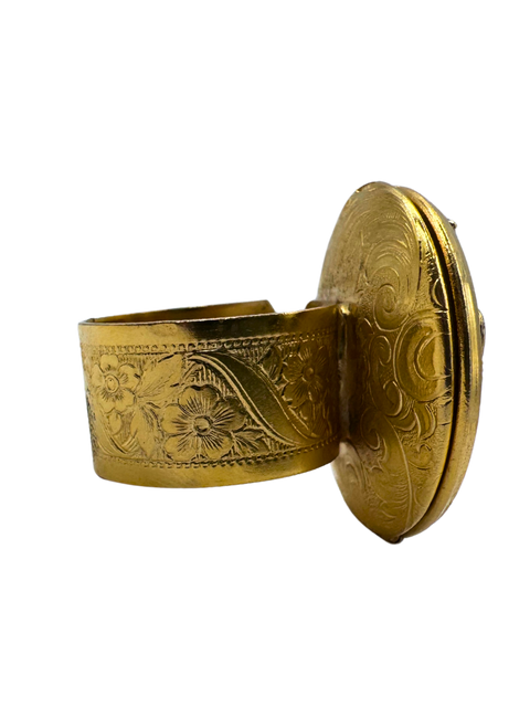 Medusa Locket Ring