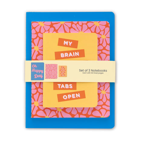 Too Many Thoughts Stitched Notebook Set