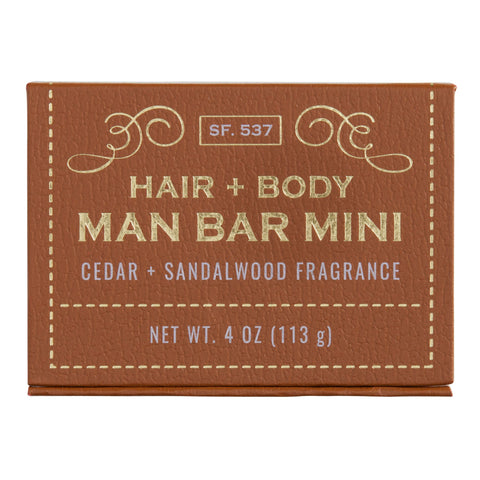 Shampoo Man Bar Cedar and Sandalwood