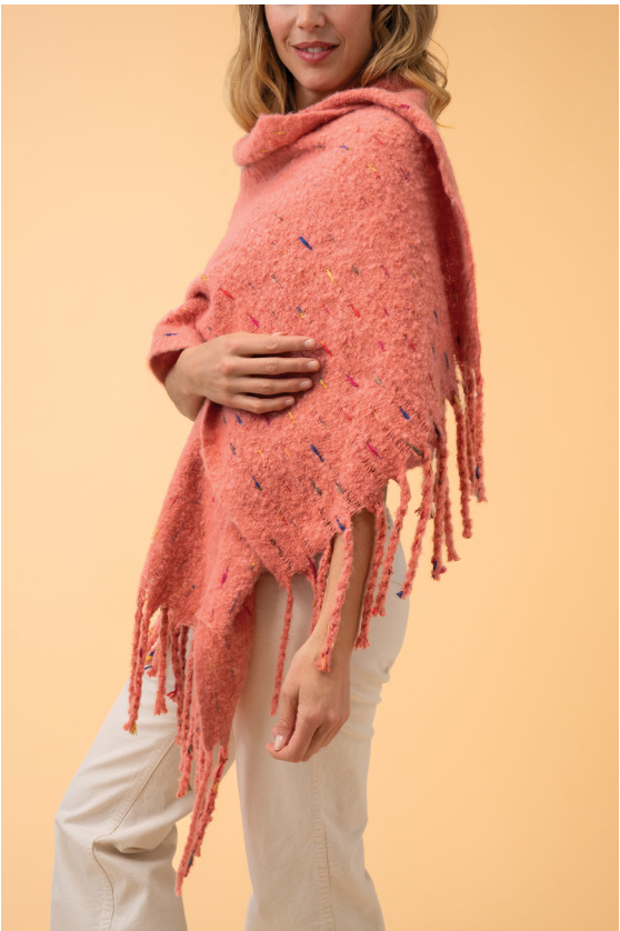 Kelda Cosy Scarf Coral