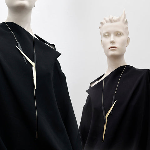 Etcetera Necklace Gold/Black
