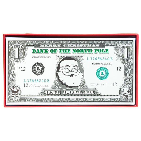 Santa Money Holiday Cards