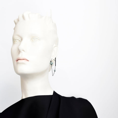 Hollis Hoop Earrings Aqua