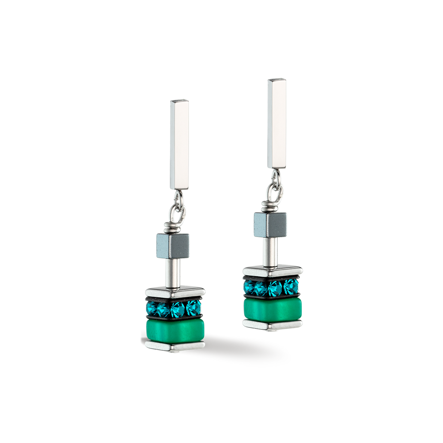 Sparkling Classic Update Earrings Green