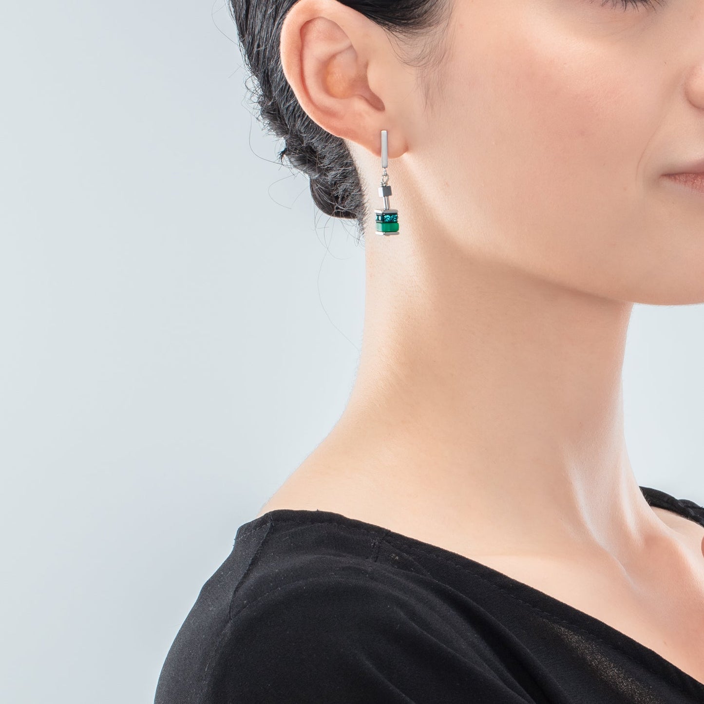 Sparkling Classic Update Earrings Green