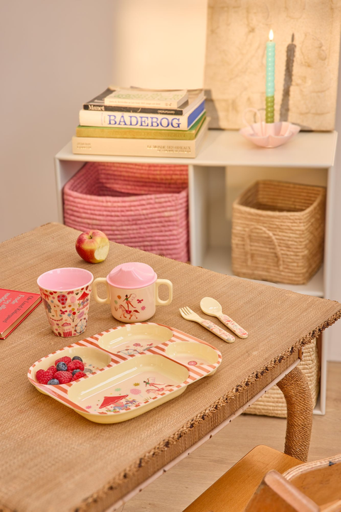 Melamine Baby Dinner Set in Gift Box - Fun Fair Print - 4 pcs