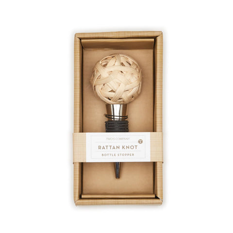 Rattan Knot Bottle Stopper