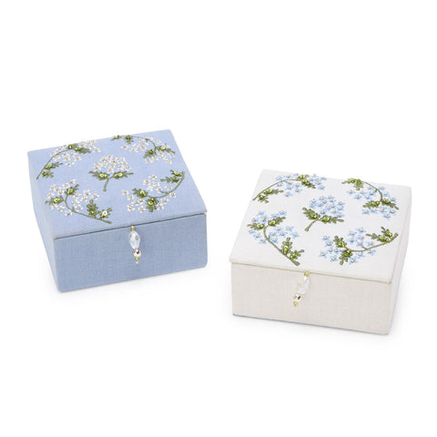 Small Hydrangea Jewelry Box