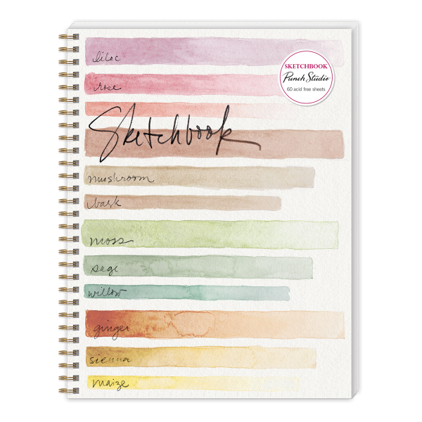 Spiral Bound Sketchbook Color Palette