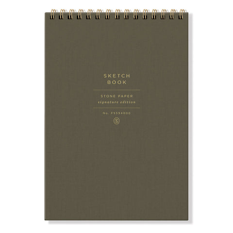 Standard Olive Spiral Sketchbook