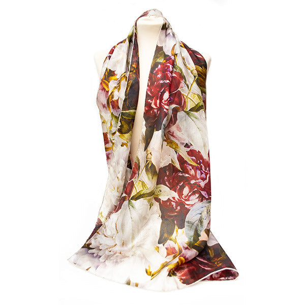 Redoute Peony Habotai Scarf