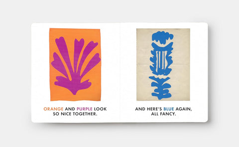 Two abstract art prints with text on a white background