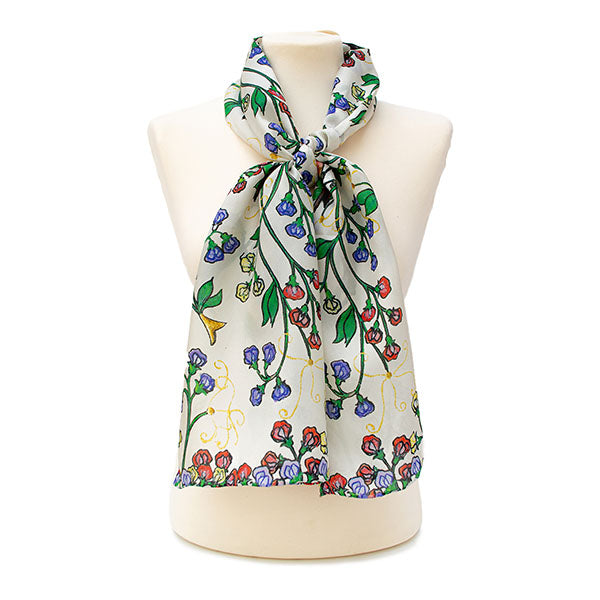 Westminster Abbey Garden Bird Habotai Scarf