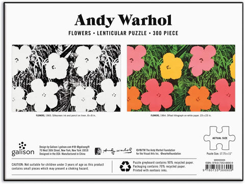 Andy Warhol Jigsaw Puzzle Flowers