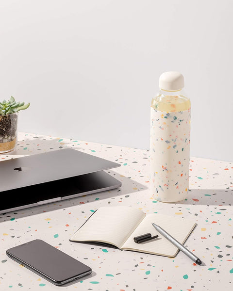 Porter Water Bottle Terrazzo Cream