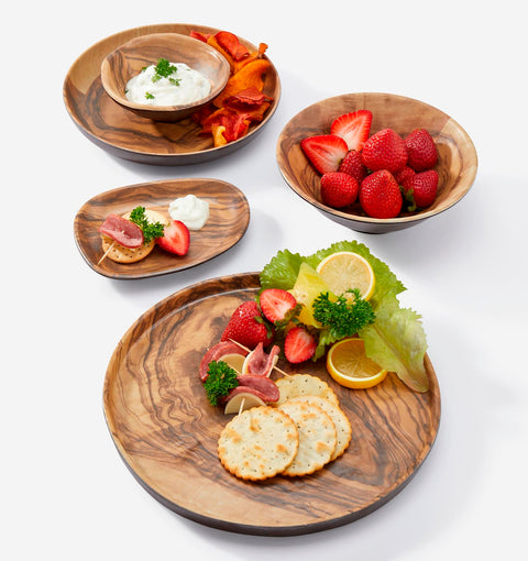 Brown Melamine Round Plate