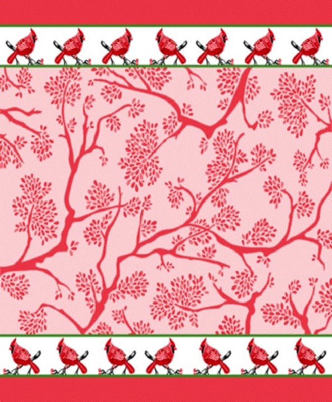 Red Cardinal Tea Towel