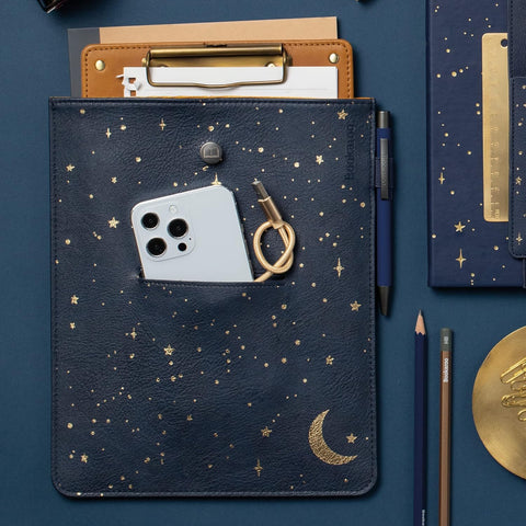 Moon and Stars Books and Stuff Pouch