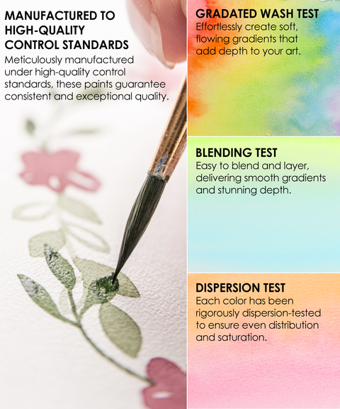 Watercolor Set of 100 with Brushes