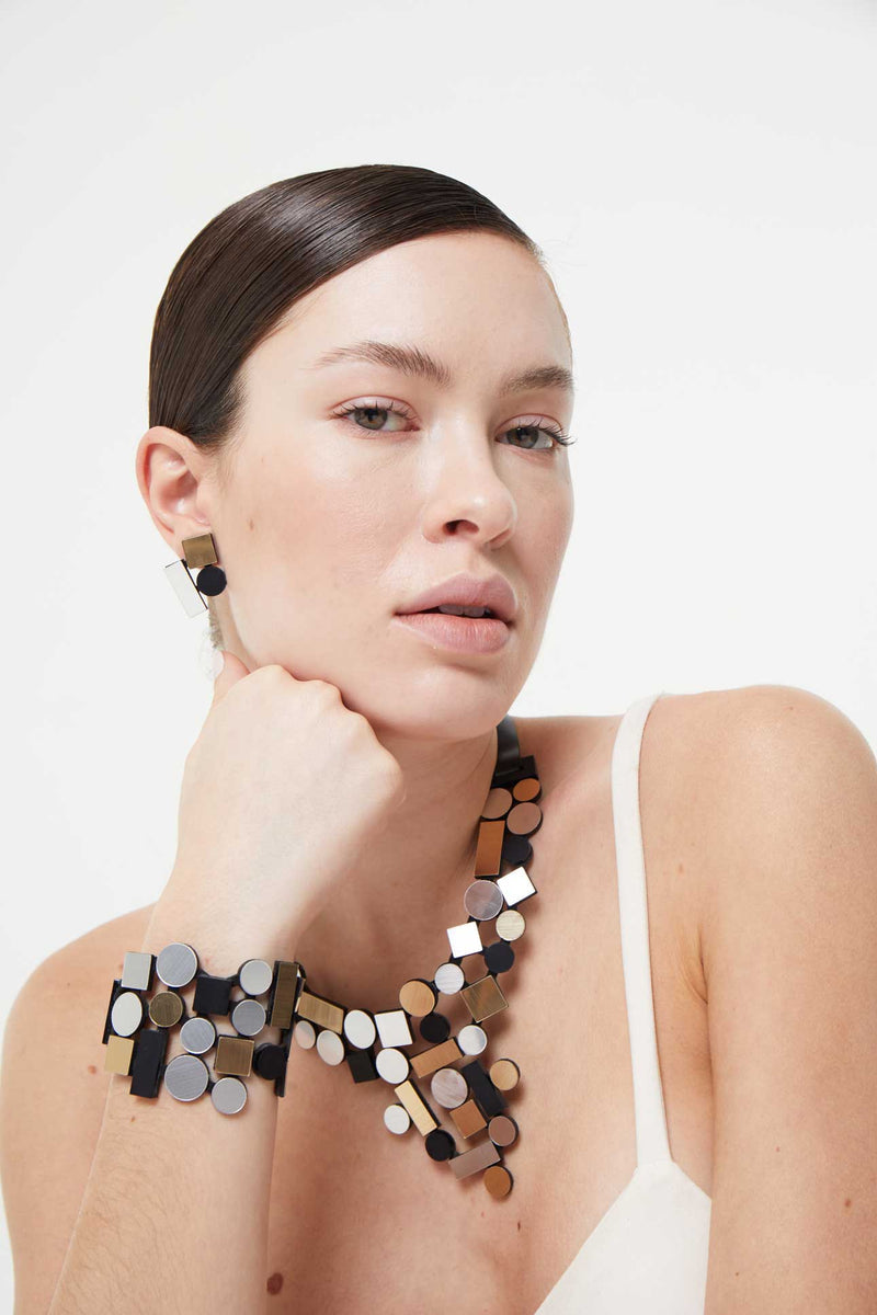 Bauhaus Earrings SBG Small