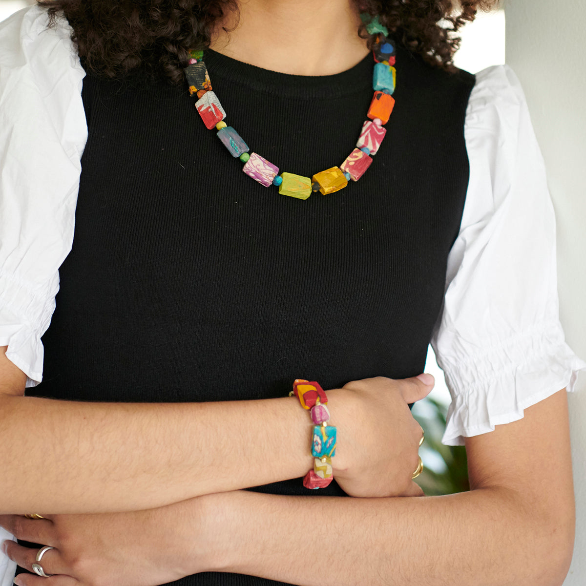 Edged Kantha Bracelet