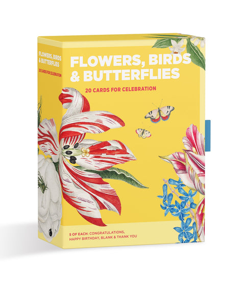 Flowers, Birds, & Butterflies Celebration Boxed Notecards