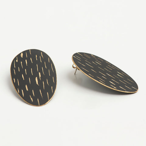 Pop in Black Dots Stud Earrings