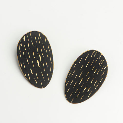 Pop in Black Dots Stud Earrings