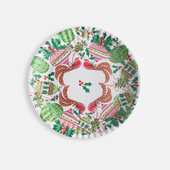 Bird Ornaments "Paper" Platter