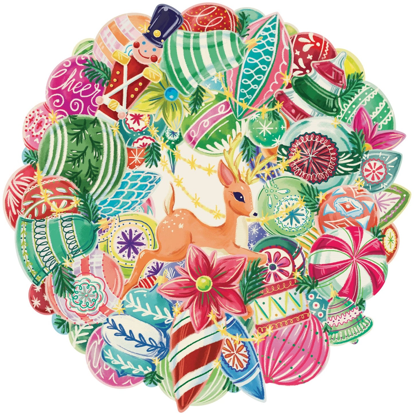 Die Cut Yuletide Treasure Wreath