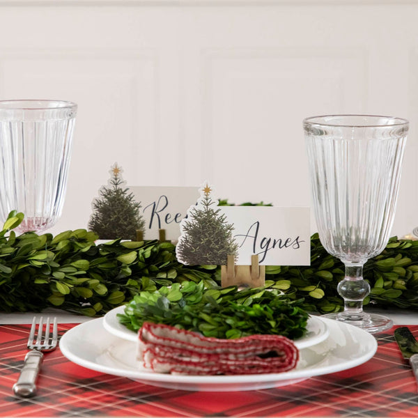 Red Plaid Placemat Pad