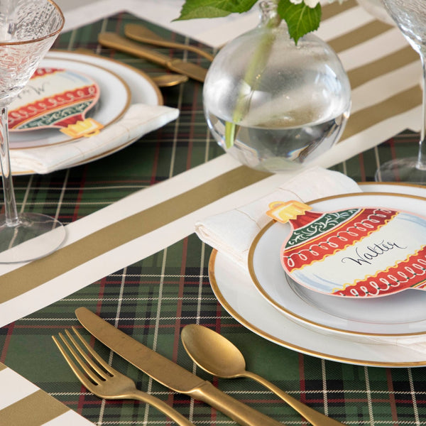 Green Plaid Placemat Pad