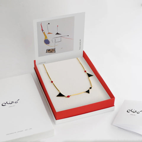 Miro Golden Necklace Triangles