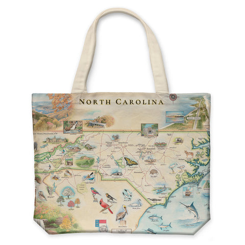 North Carolina Canvas Tote Bag