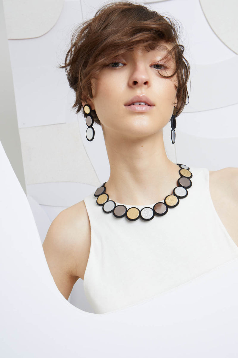 Rainbow Necklace Metallic