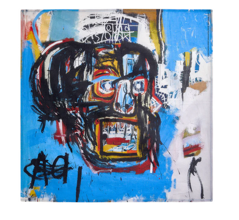 Basquiat Skull Bandana