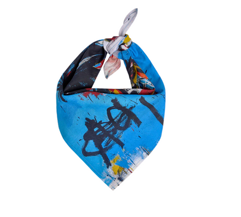 Basquiat Skull Bandana