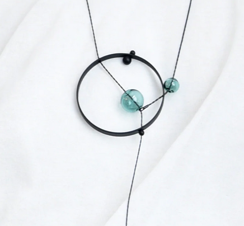 Jules Necklace Aqua