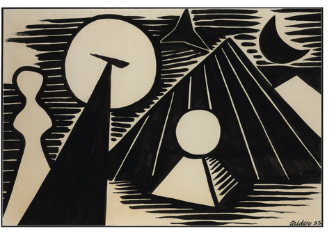 Calder "Untitled 1953" Top Handle Tote