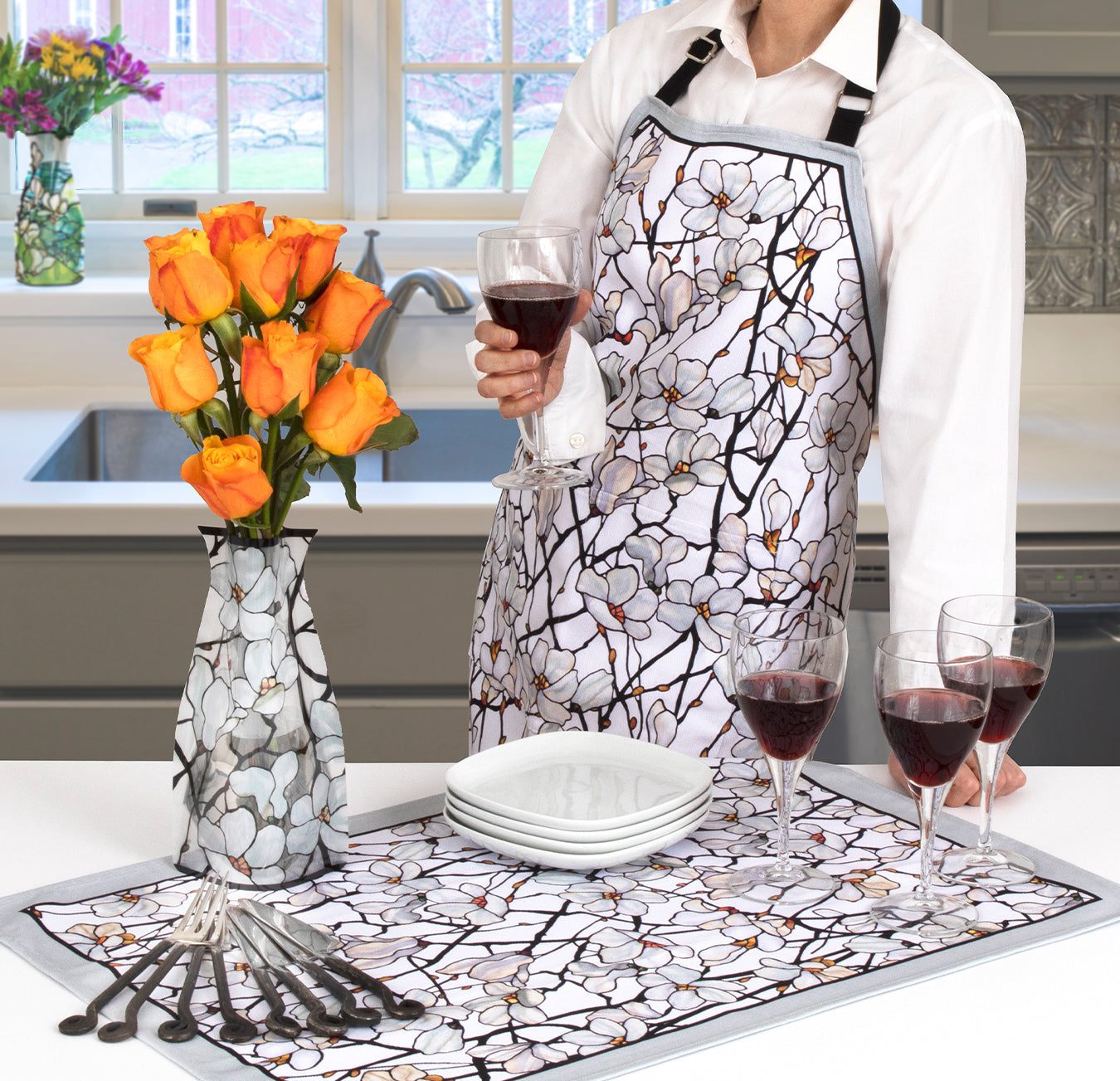 Tiffany Magnolia Tea Towel
