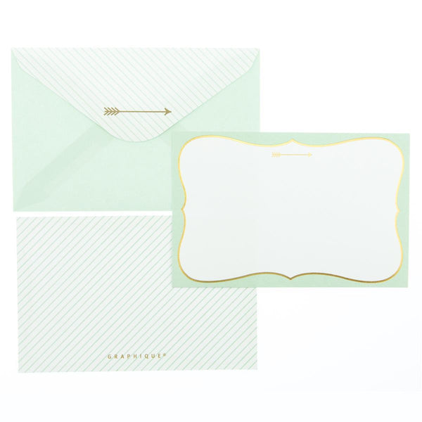 Mint Arrow Flat Notes