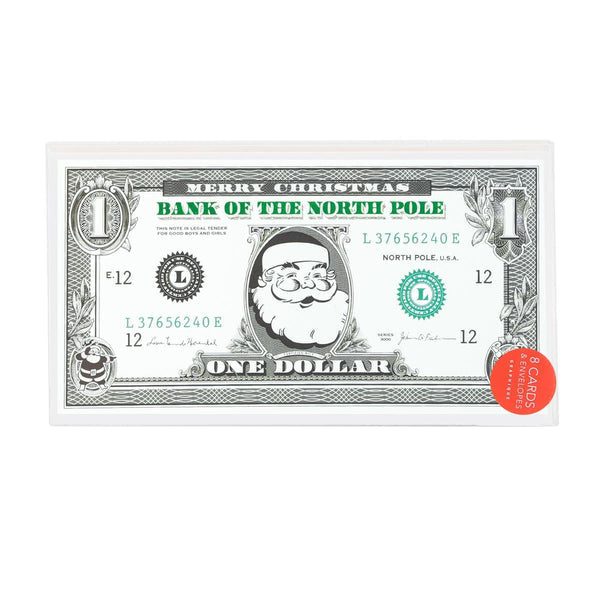 Santa Money Holiday Cards