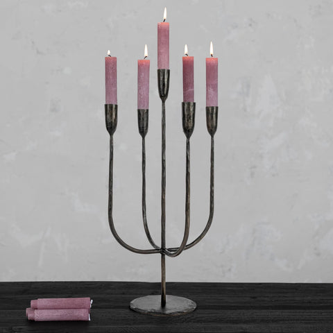 Hand Forged Metal Candelabra