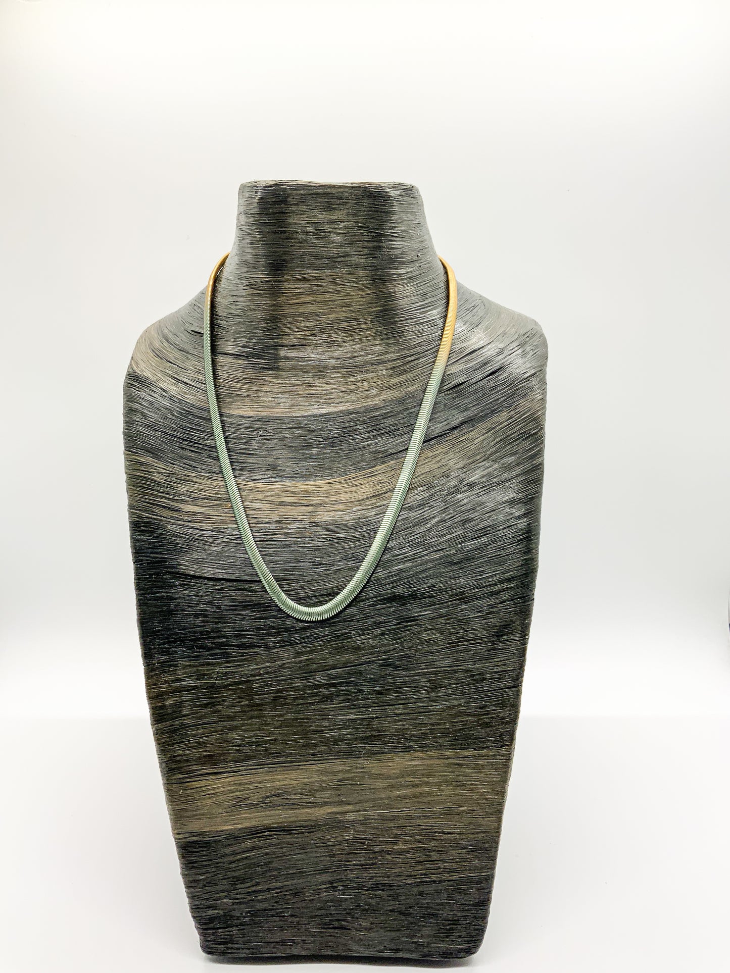 Skinny Flat Snake Chain Necklace 15"