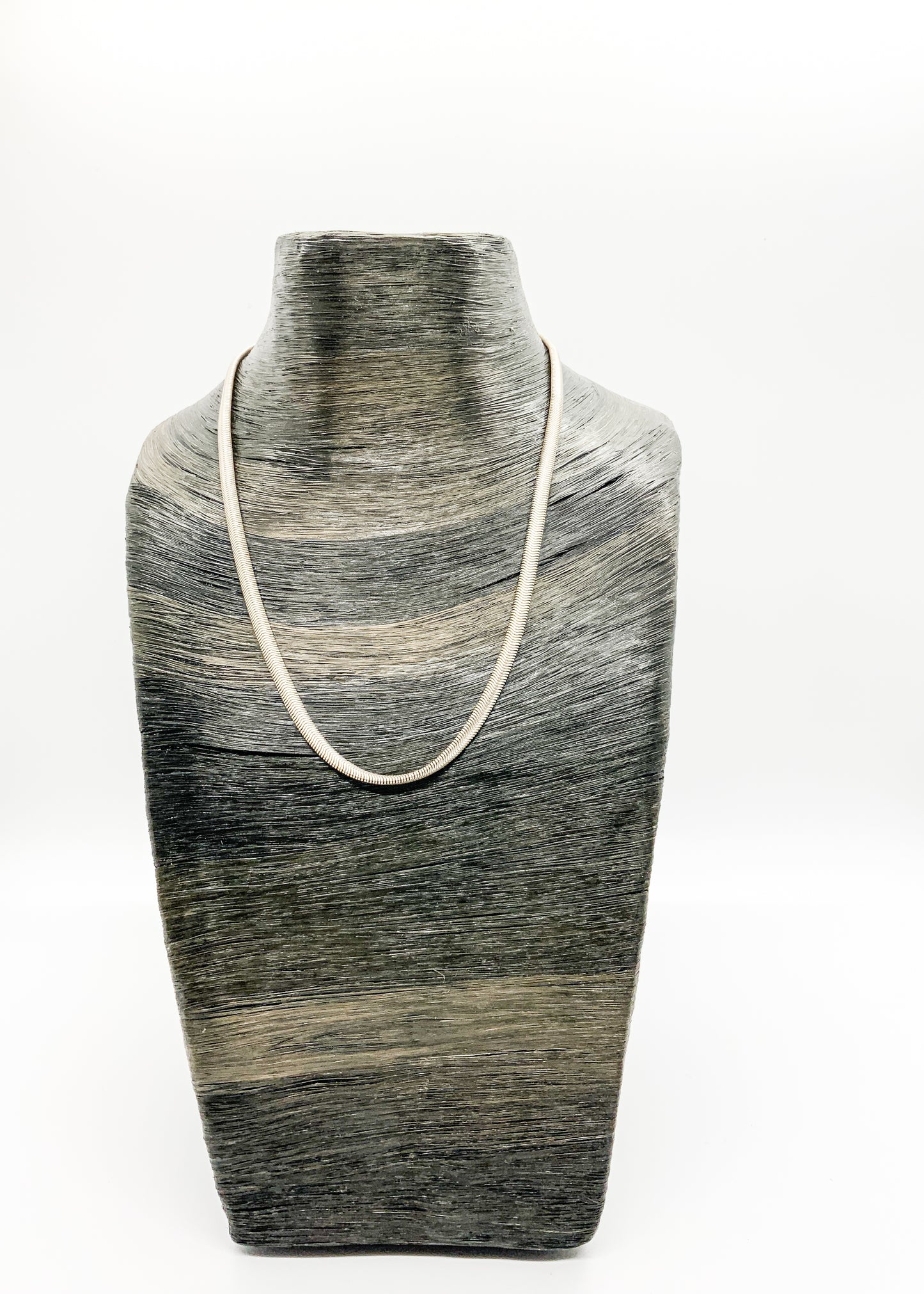 Skinny Flat Snake Chain Necklace 15"