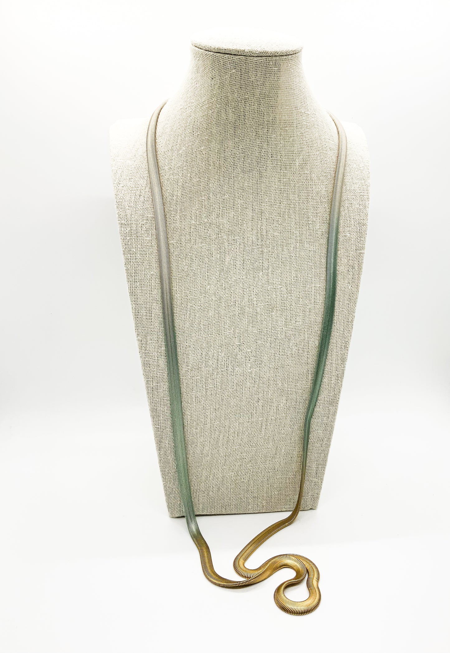 Flat Snake Necklace 36"