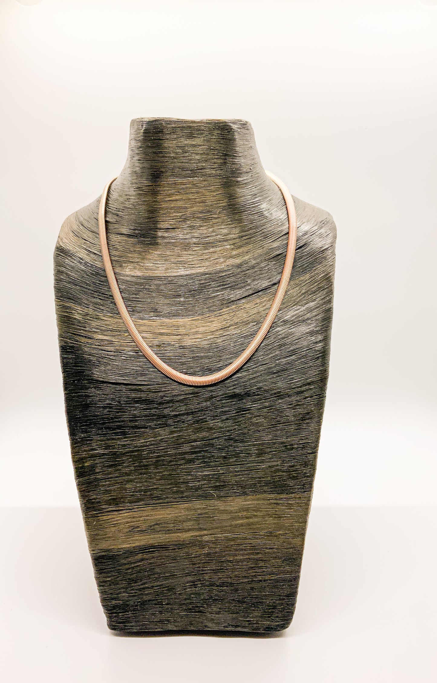 Skinny Flat Snake Chain Necklace 15"