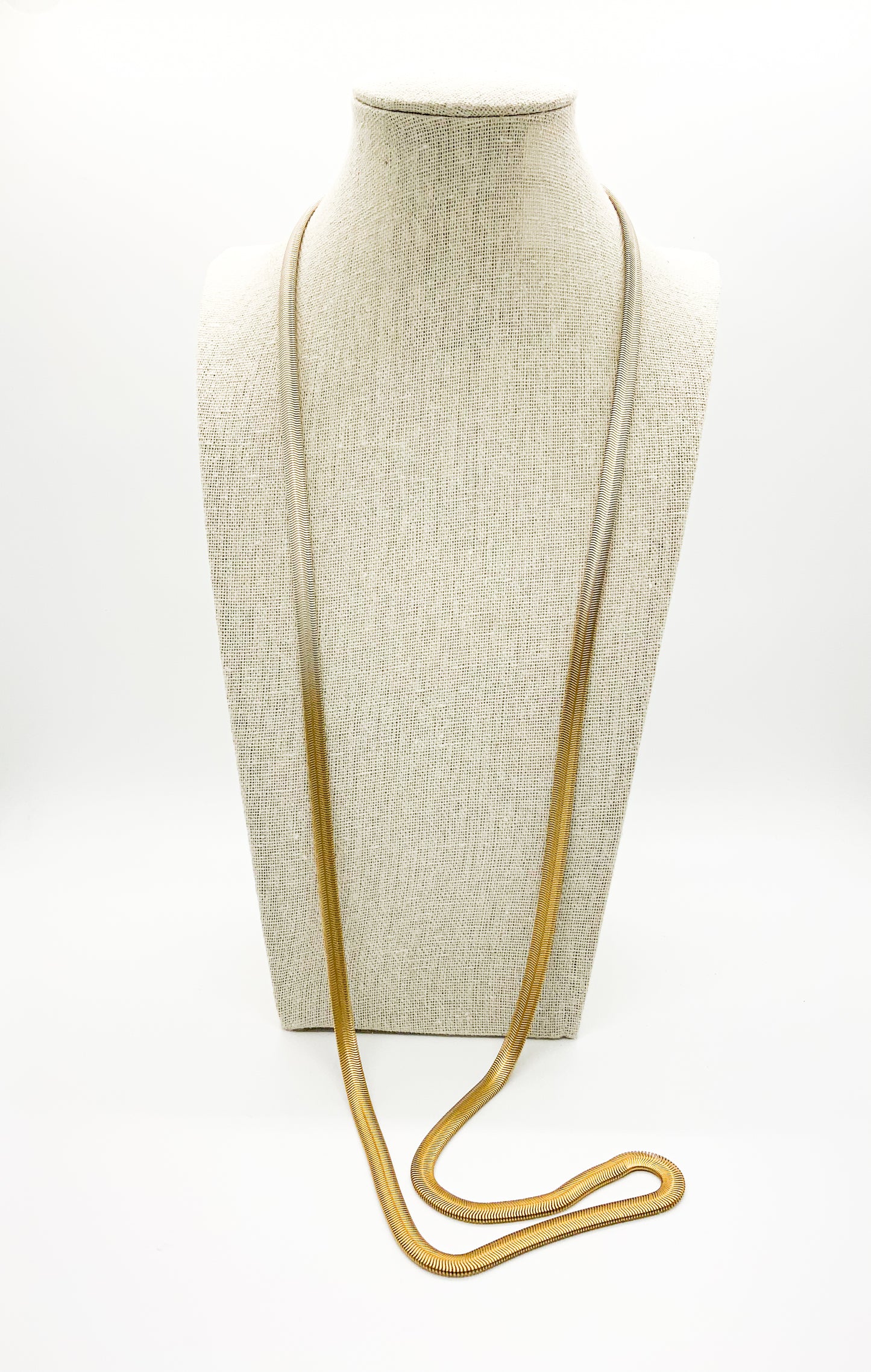 Flat Snake Necklace 36"