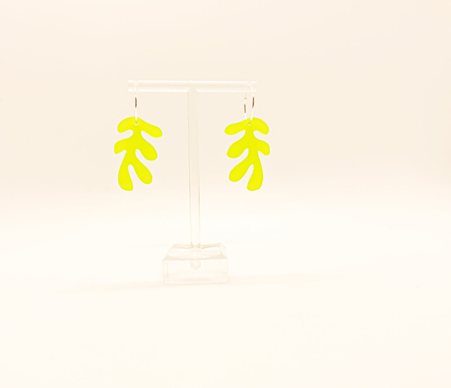 Green Matisse Charm and Hoop Earring